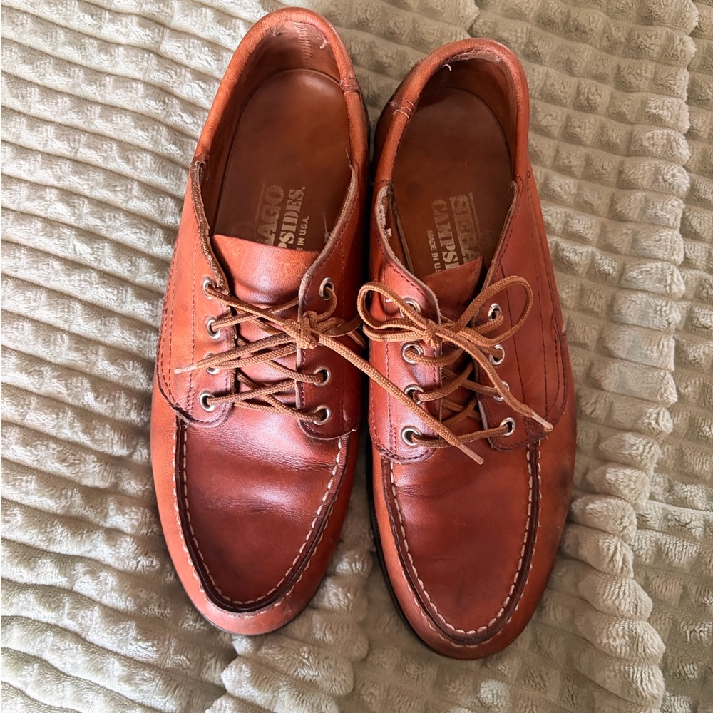 Sebago Men's Brown Leather Boat Shoes